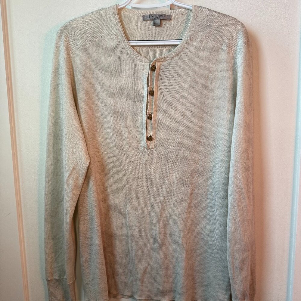 John Varvatos Artisan Luxury Long Sleeve Henley